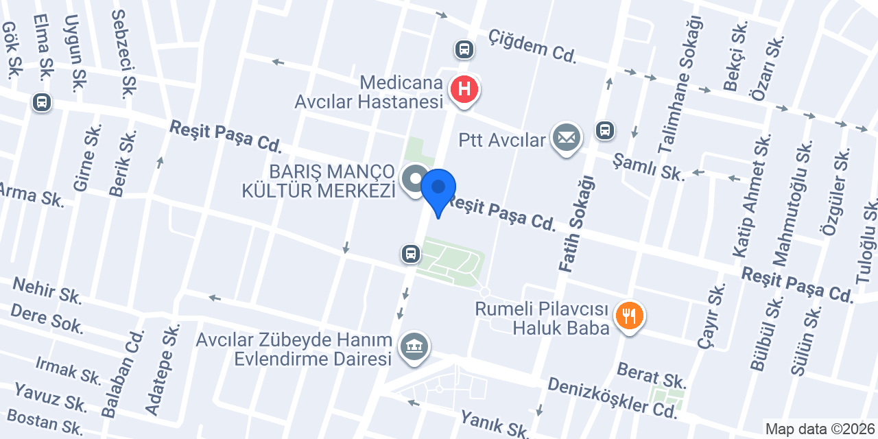 TDV İstanbul Avcılar Kitabevi konumu