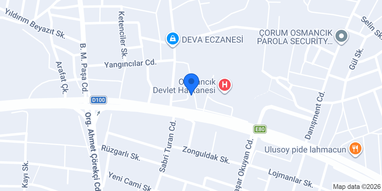Osmancık Eczanesi konumu