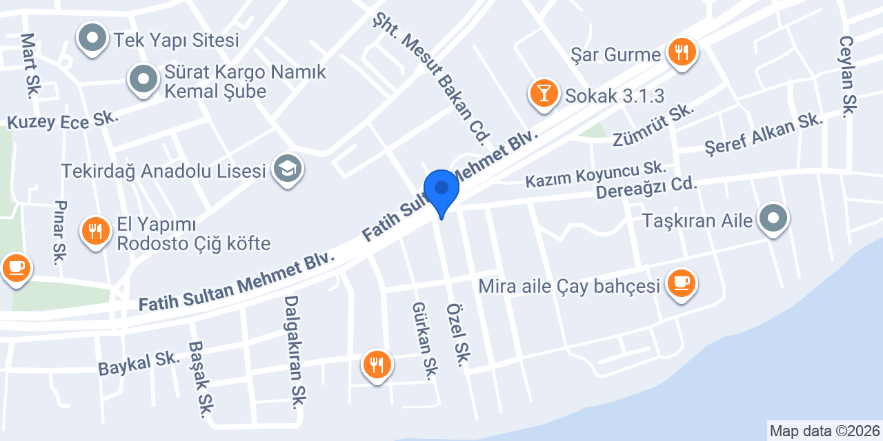 Damla Veteriner Kliniği konumu