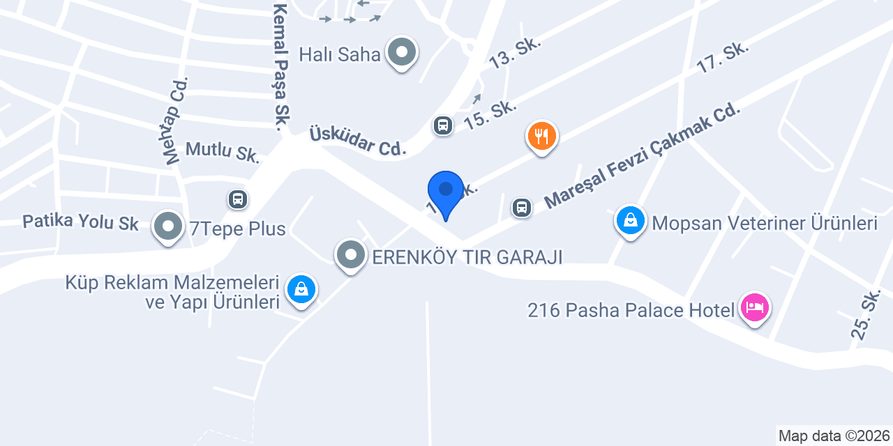 MEGA HAZIR BETON konumu