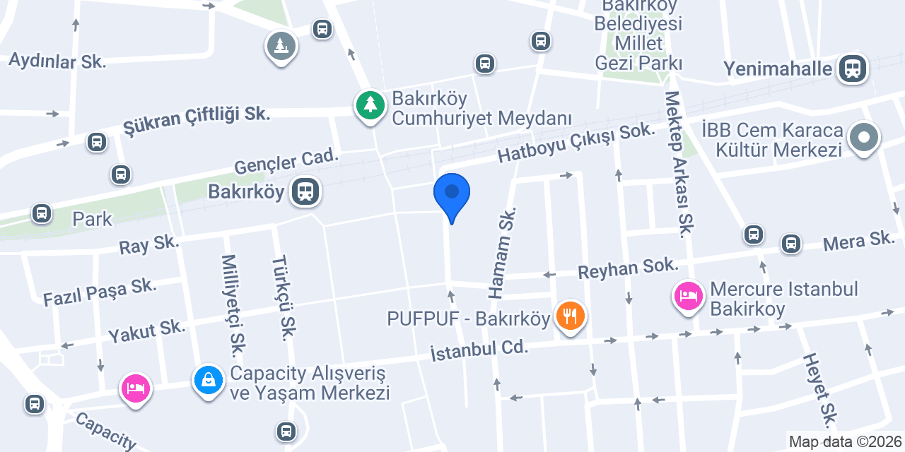 Sara Suit Otel Bakırköy konumu