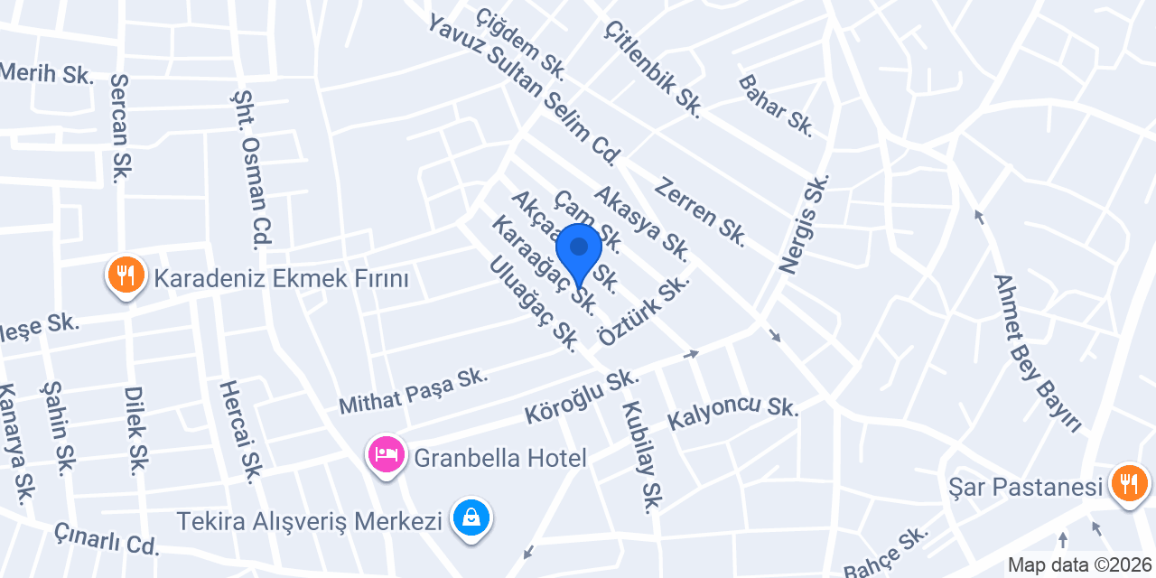CİHAN APART konumu