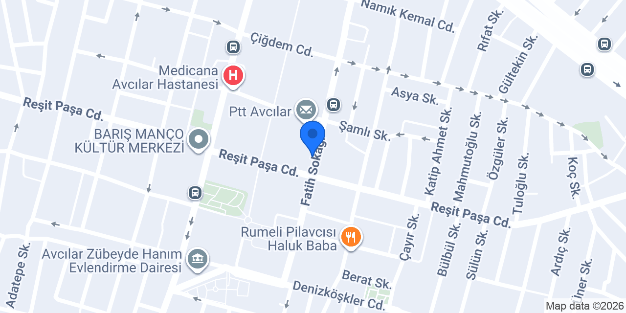 Lantis Otel Avcılar konumu