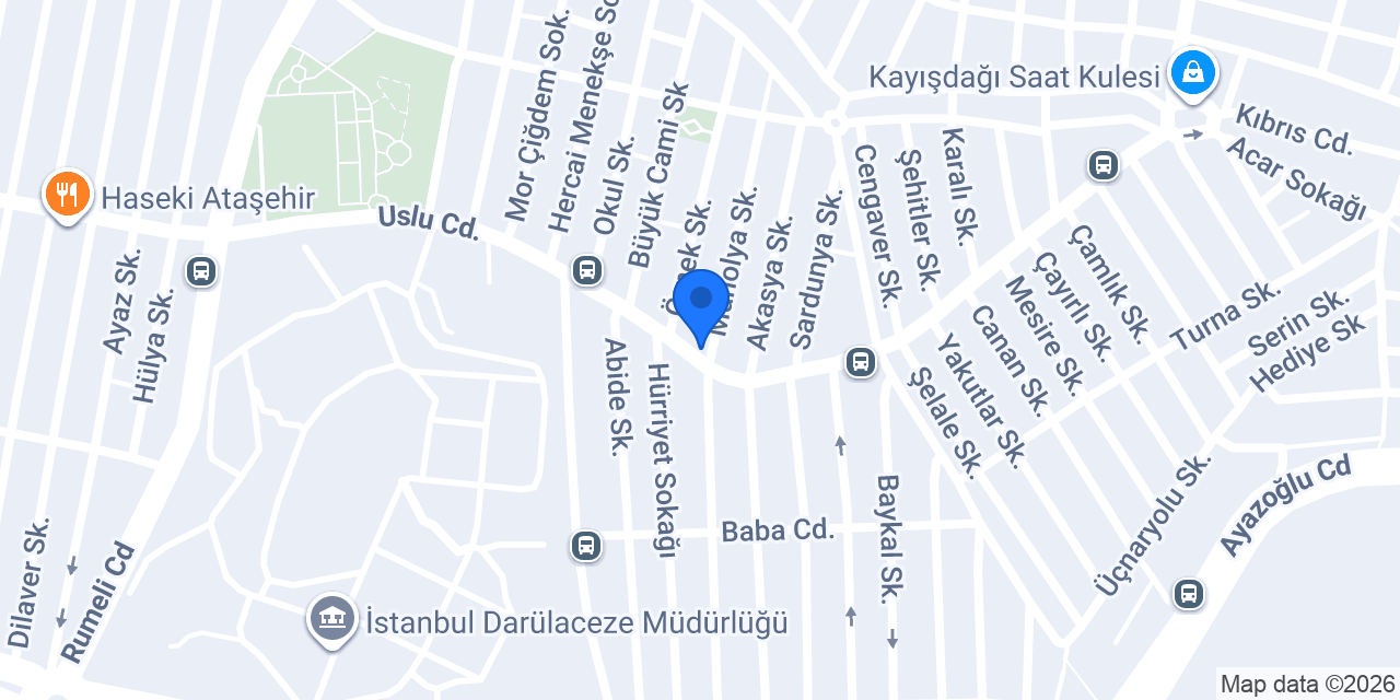 Elit Butik & Terzi konumu