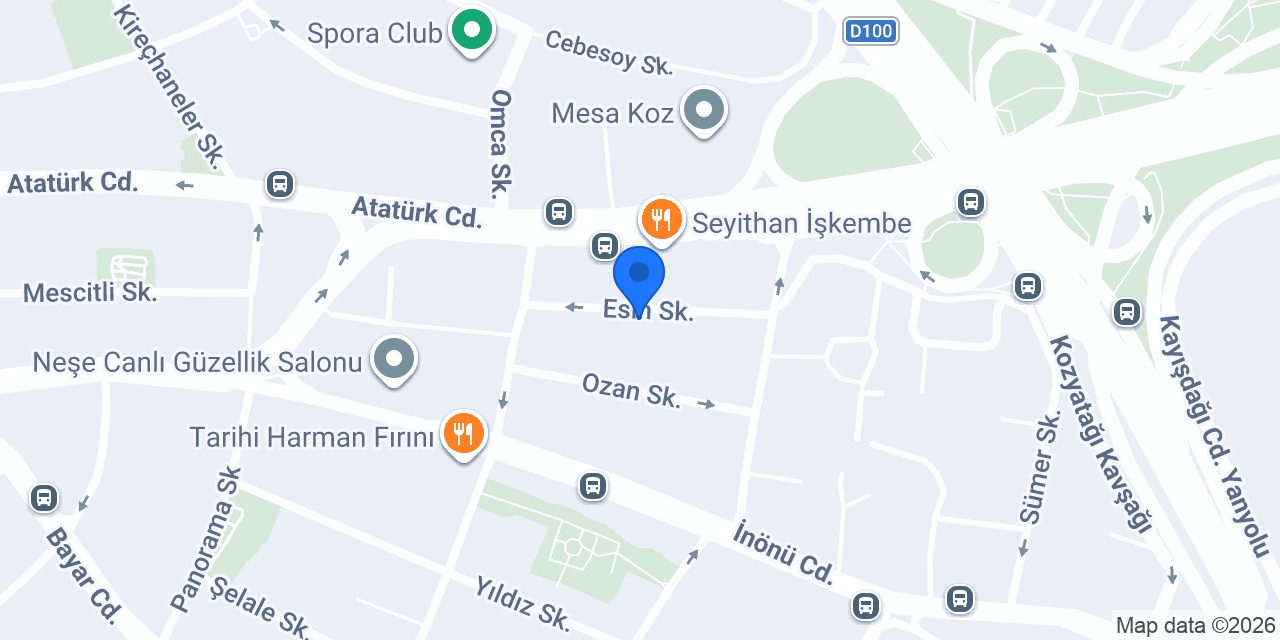 Oreta Turizm konumu
