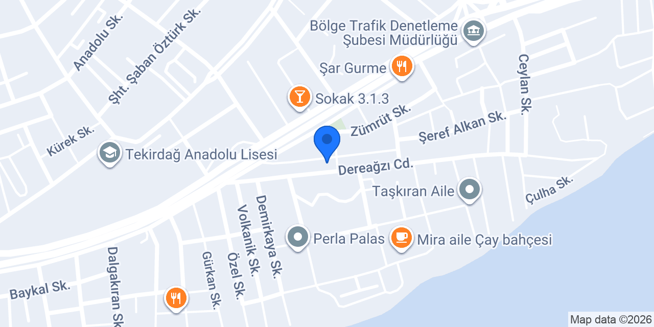 Tekirdağ HVS Elektrik konumu