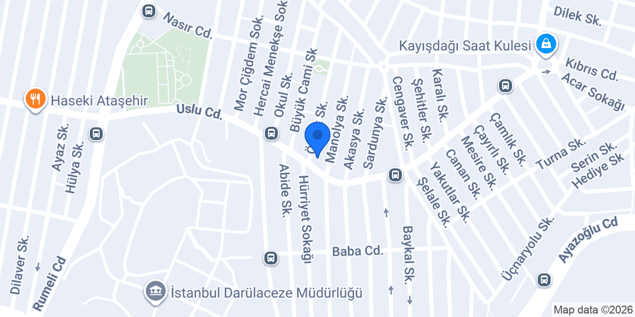 Huzur Kasap konumu