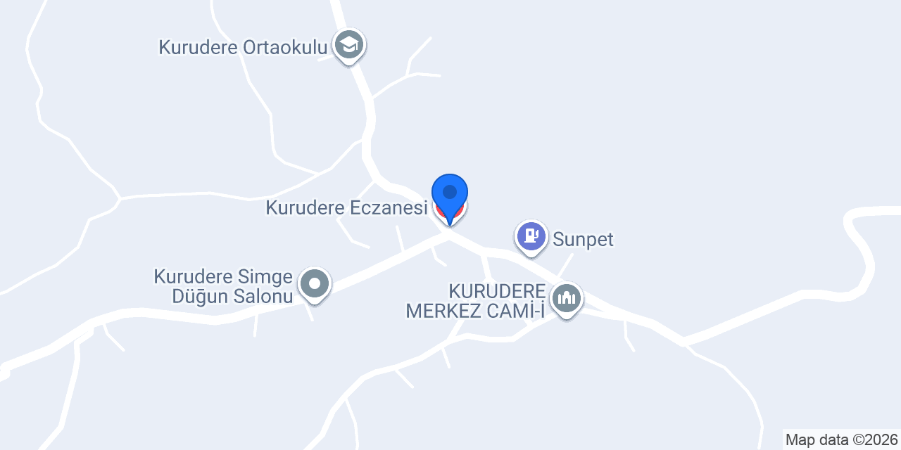 Kurudere Eczanesi konumu