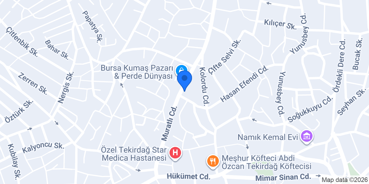 Gülce Terzi konumu