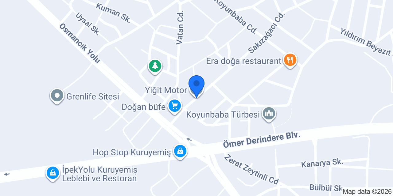 Yiğit Motor konumu
