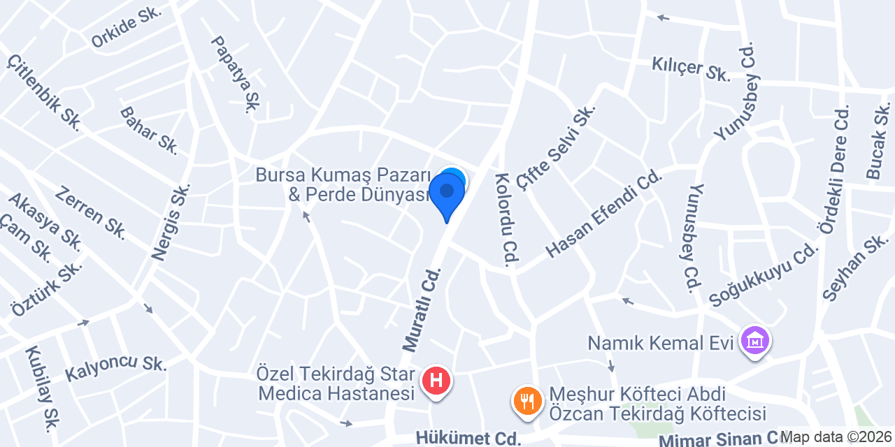 tekirdağ medikal marma, tekirdağ nöbetçi medikal, konumu