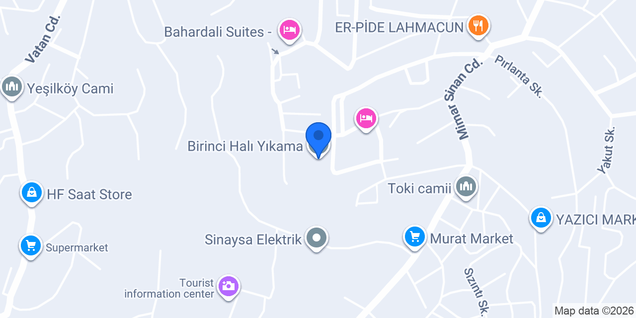 Birinci Halı Yıkama konumu