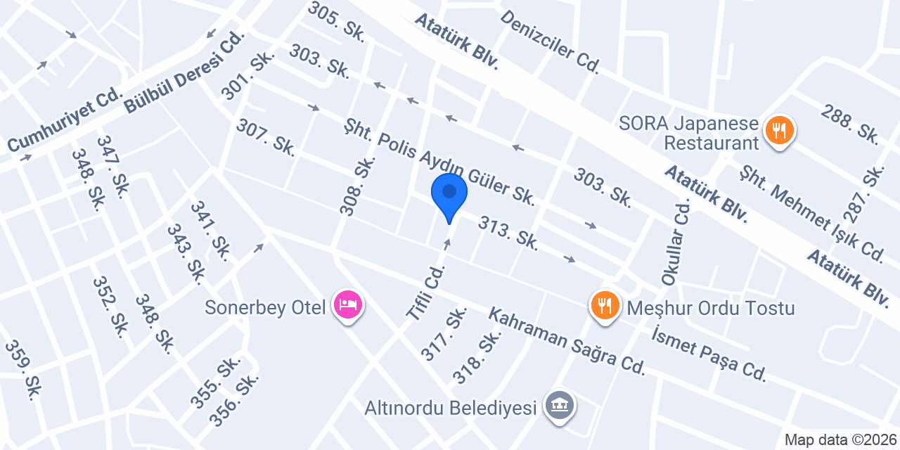 Batı Balık Restaurant konumu