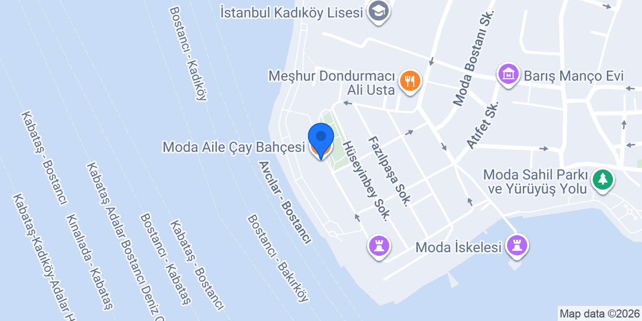 Moda Aile Çay Bahçesi konumu
