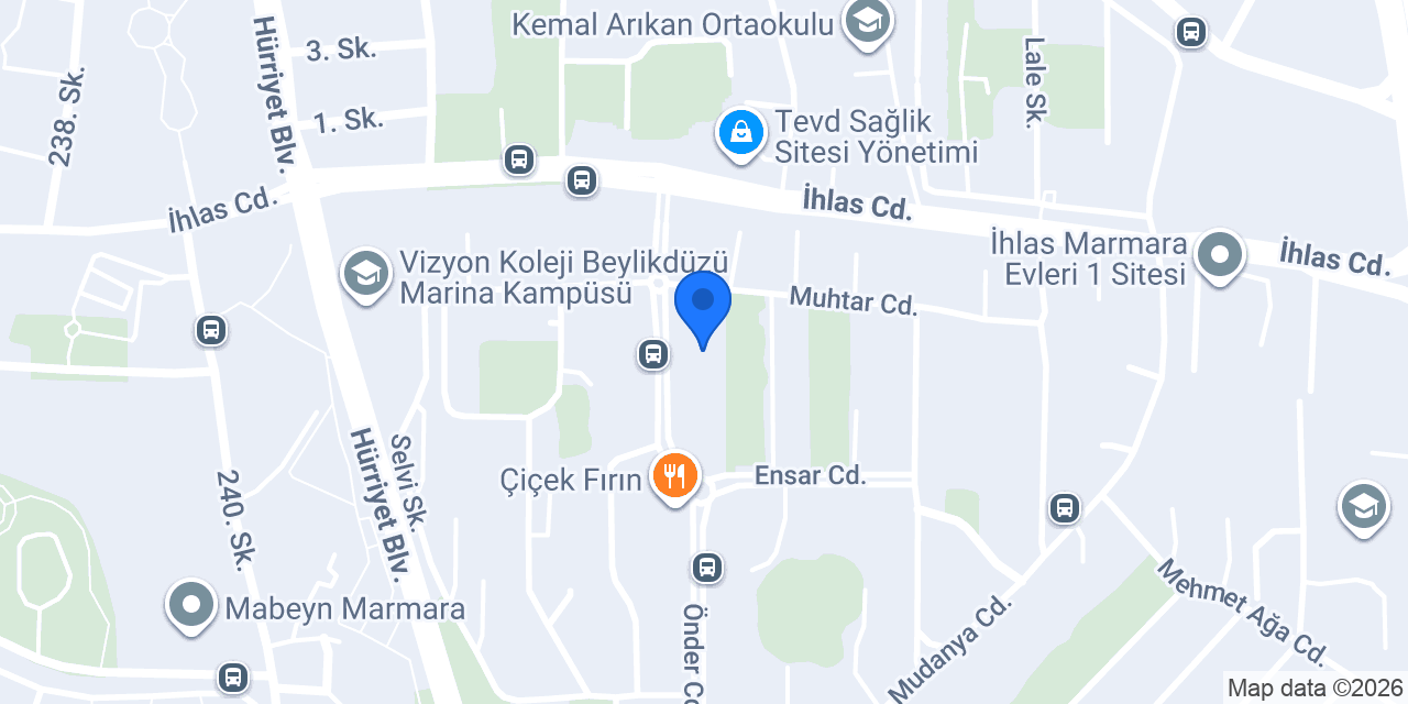 Kupa Atölyesi konumu