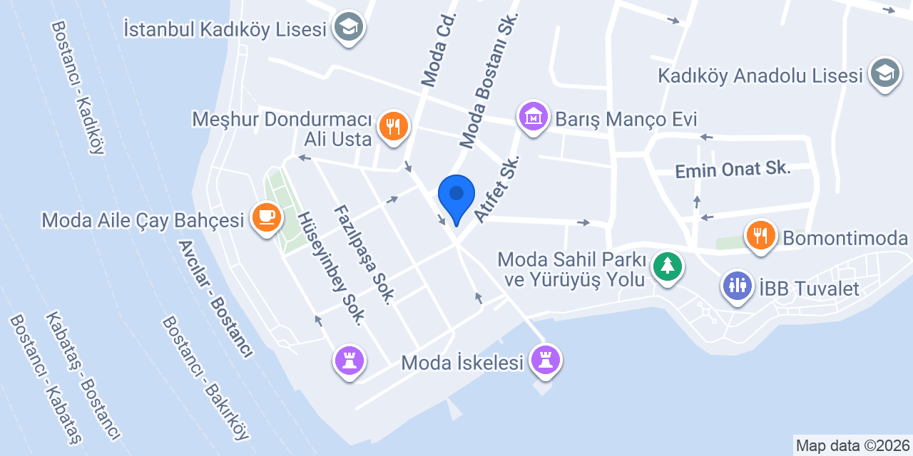 Moda Taksi konumu