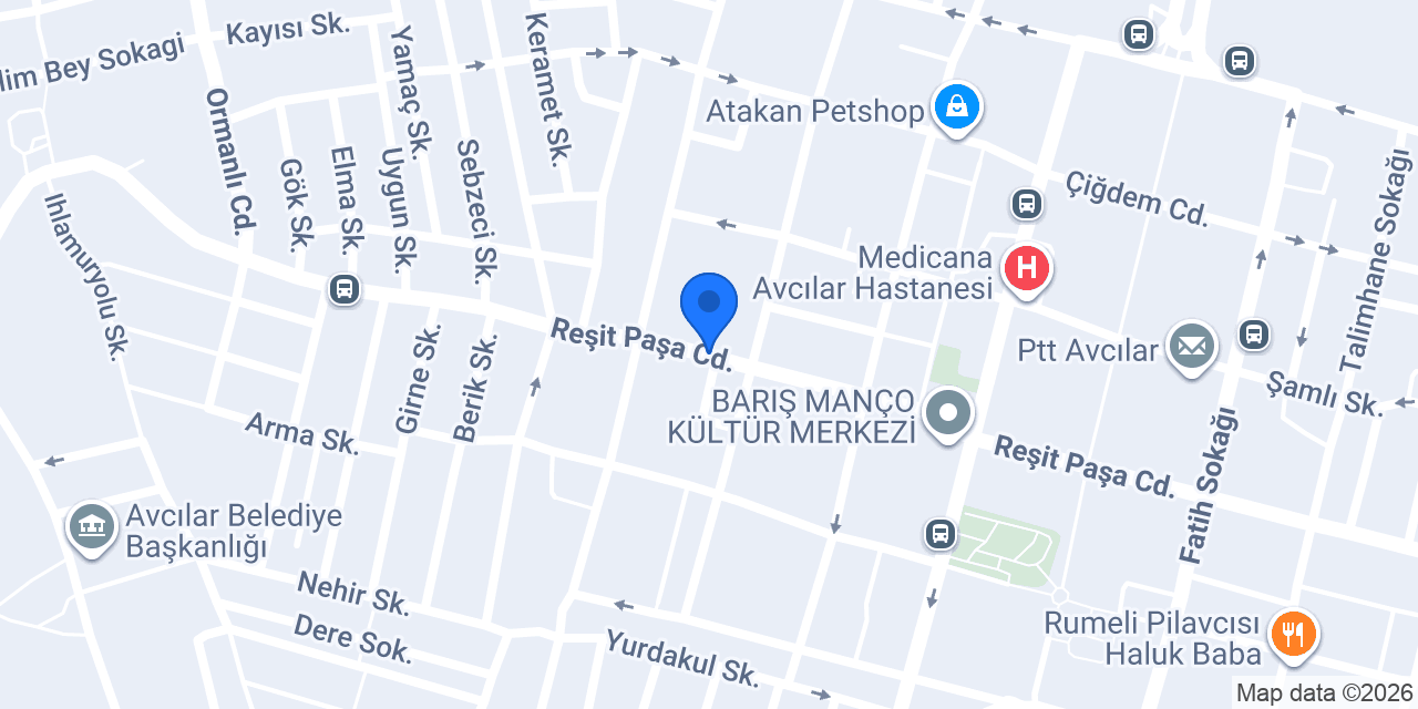 Albaraka Türk Avcılar Şubesi konumu