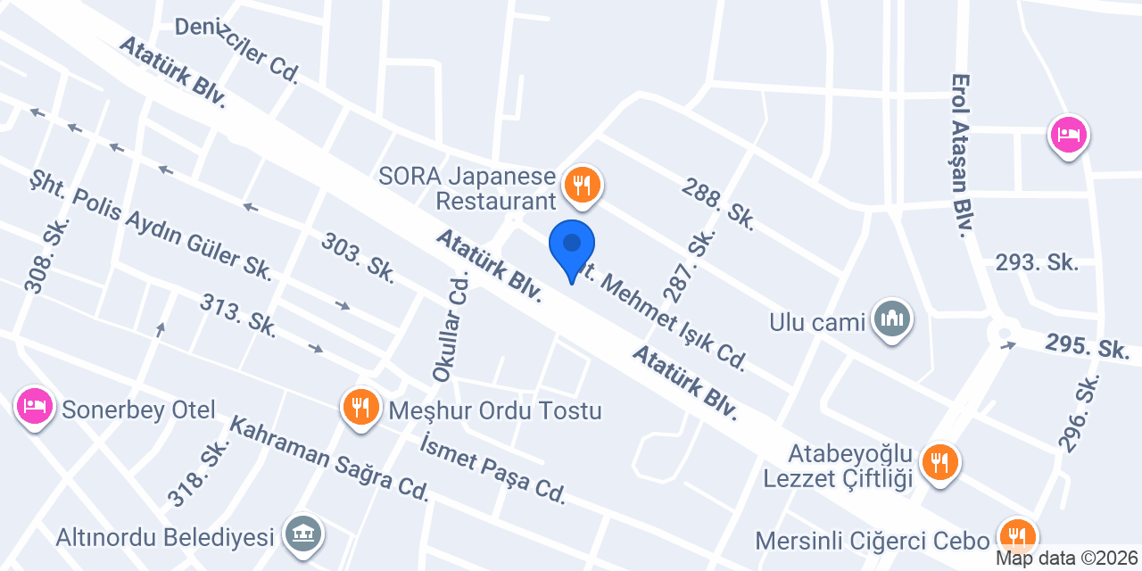 Gusto Ordu konumu