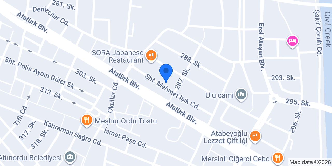 Anatolia Cafe konumu