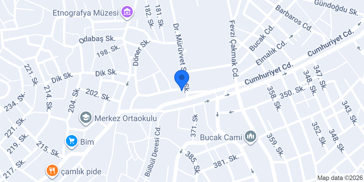 Miel İç Mimarlık konumu