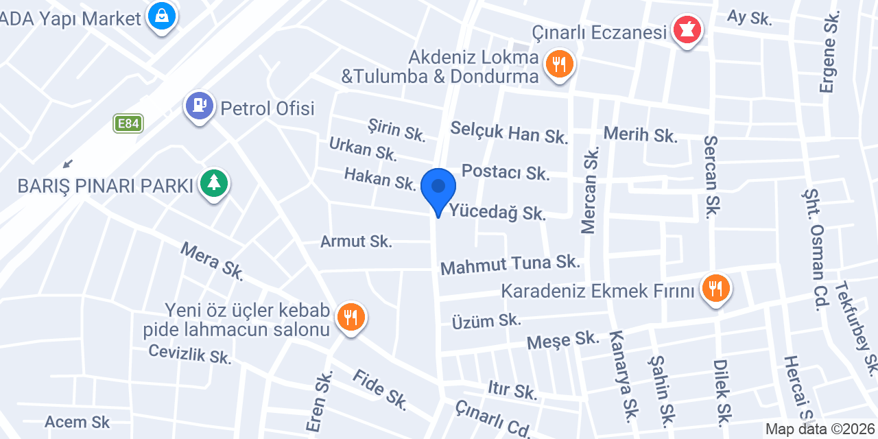 Tekirdağ Tesisatçı Çınar Yapı Malzemeleri Süleymanpaşa TEKİRDAĞ konumu