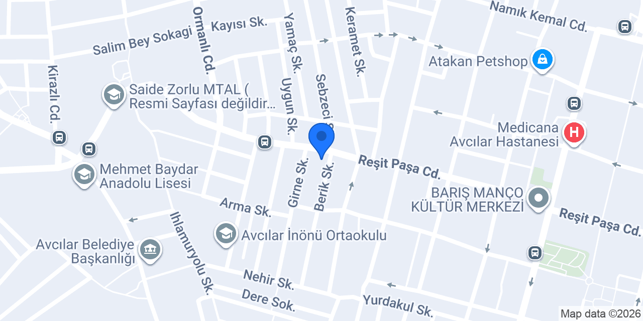 Avcılar Pilavcısı konumu