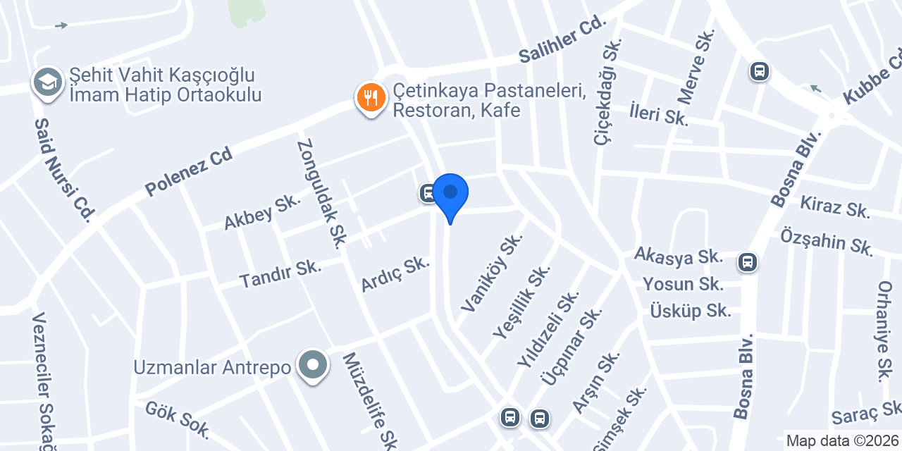 Bakır Helke Süt konumu