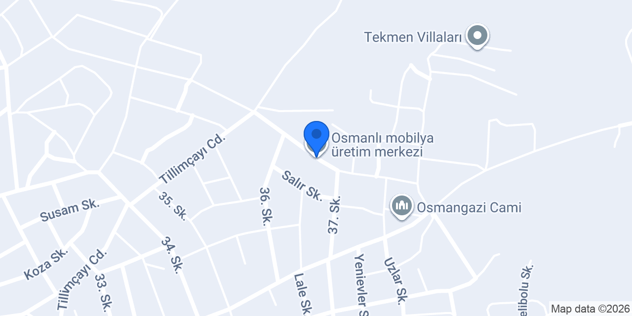 Osmanlı mobilya üretim merkezi konumu