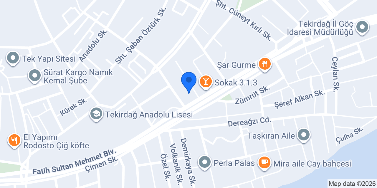 Niş Bahçe Restaurant konumu
