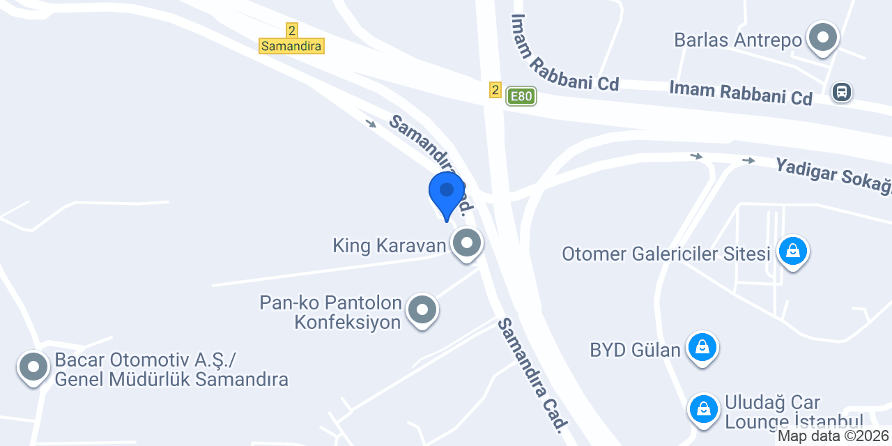ED Karavan Showroom konumu