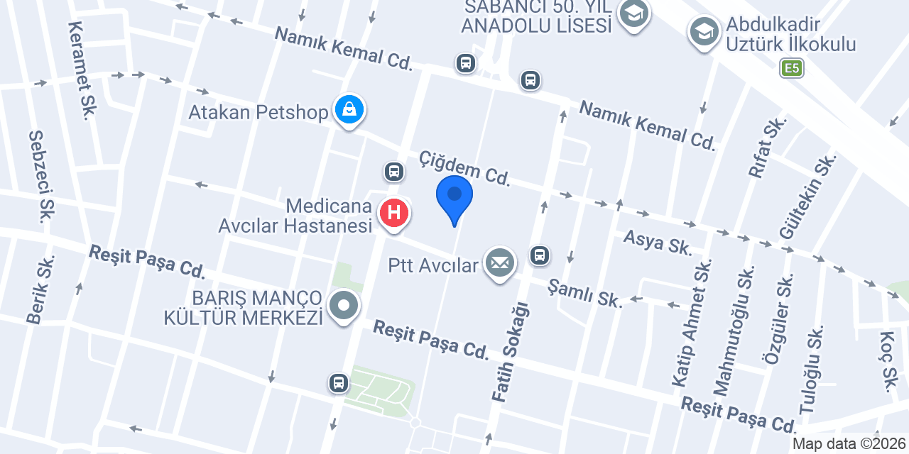 KONAK FIRIN AVCILAR konumu
