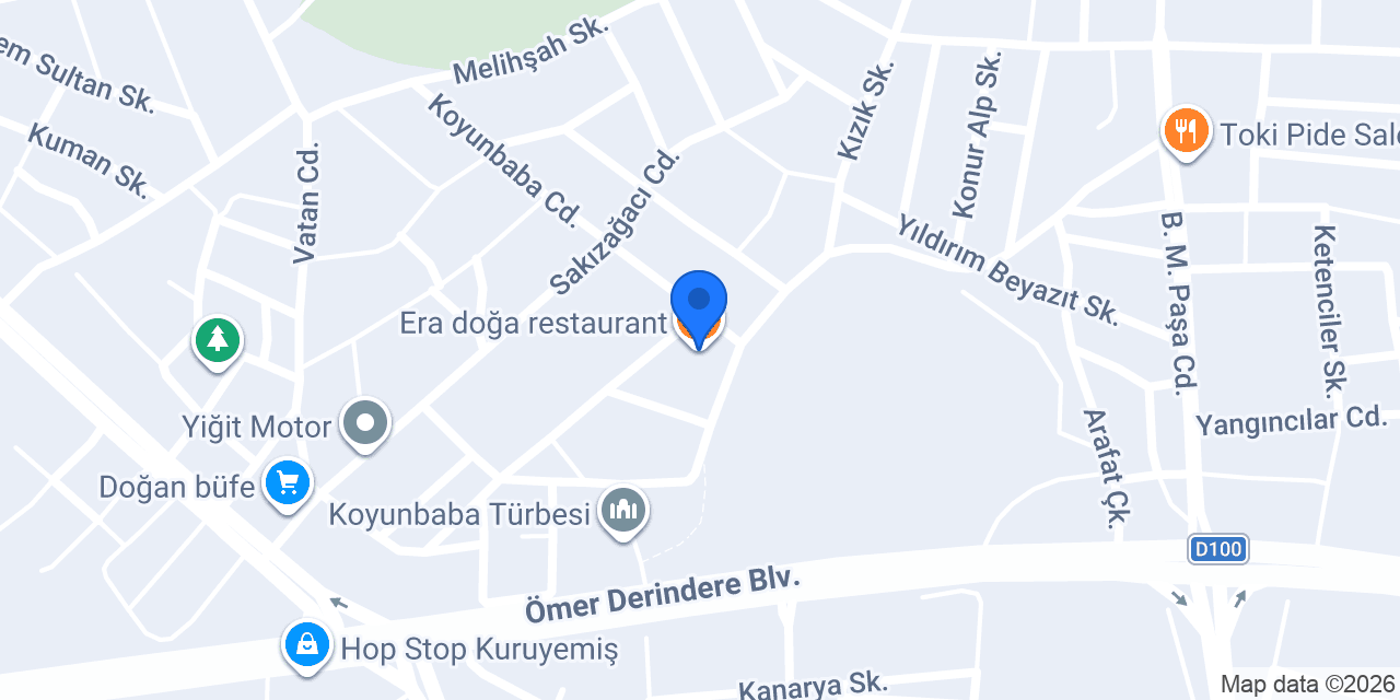 Era doğa restaurant konumu