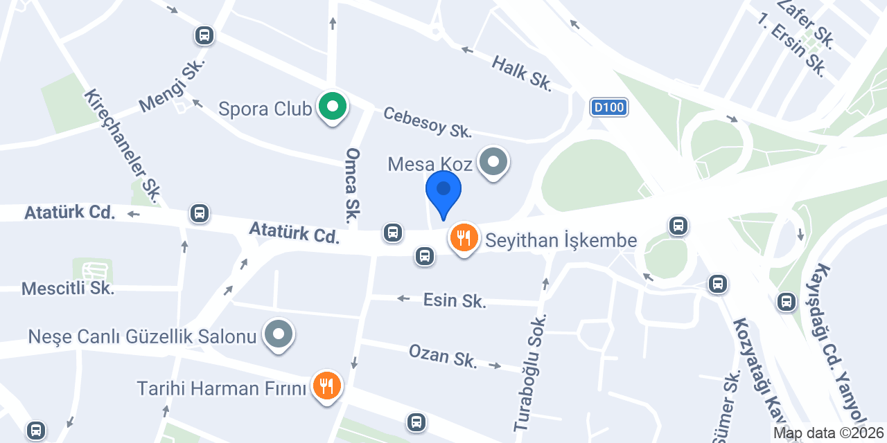 TEB Kozyatağı Şubesi konumu