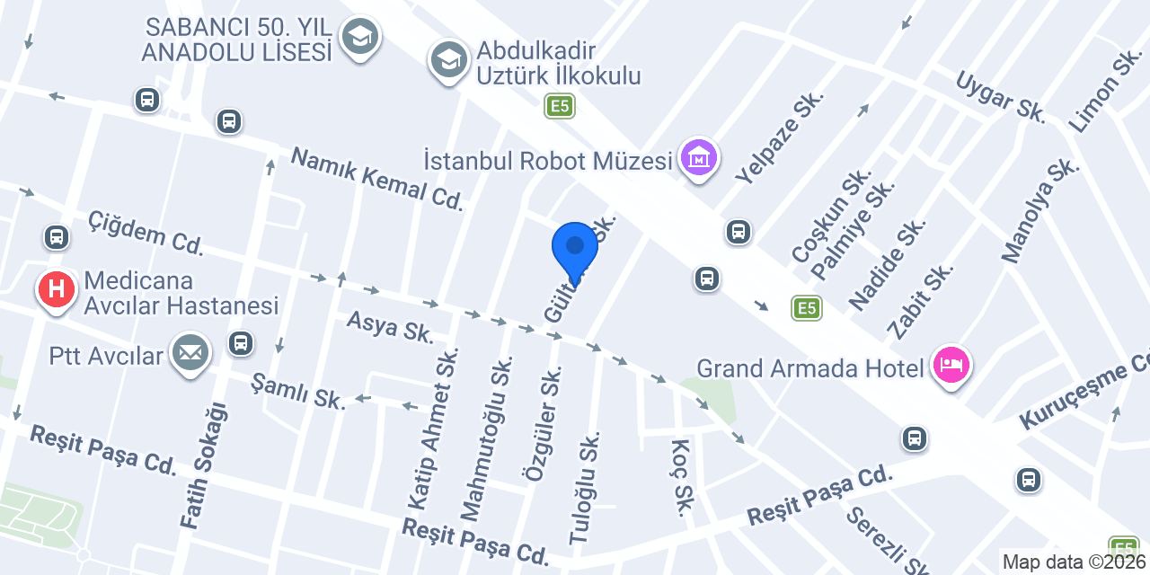 Yüpek Yol Kargo konumu