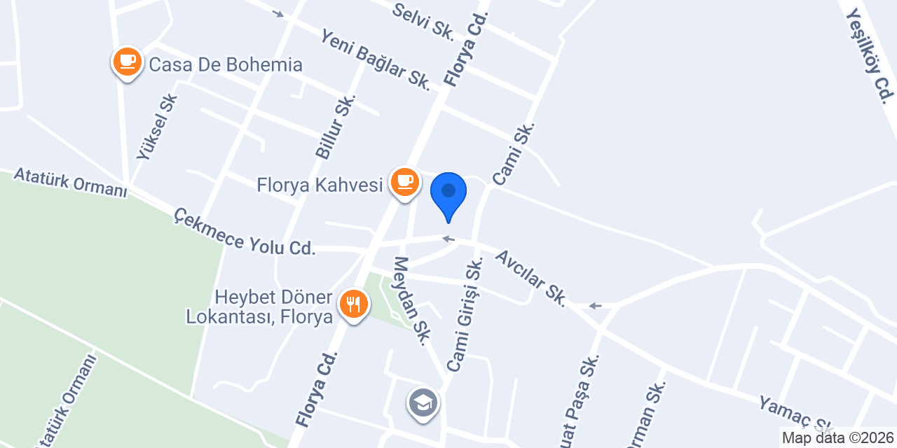 Florya Pet Shop konumu