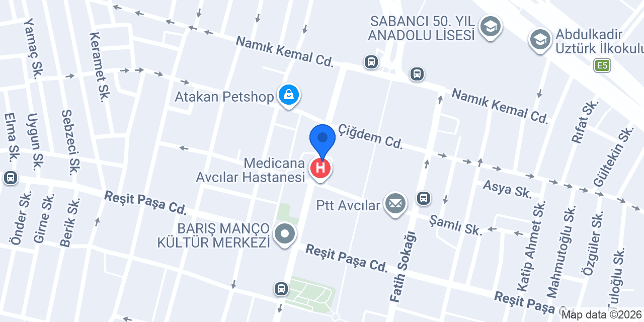 medicana OPTİK konumu