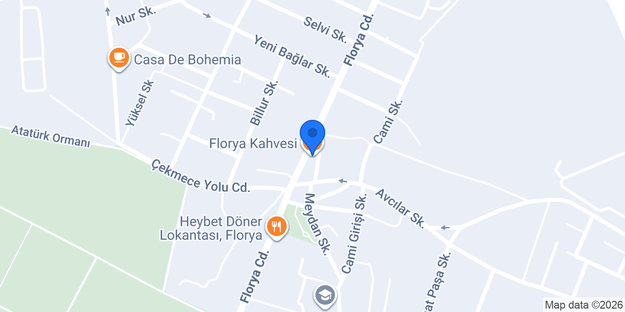 Florya Kahvesi konumu
