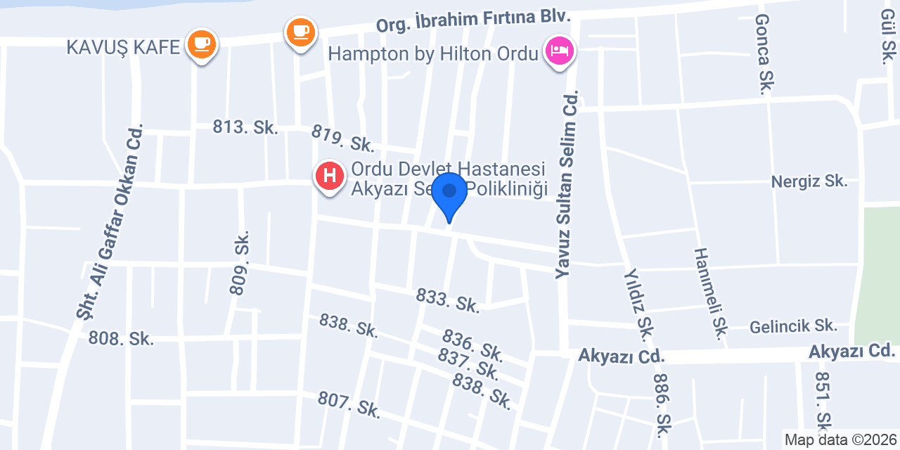 Ordu Nargile - Qubbe Gusto konumu