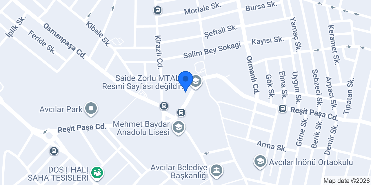 Baklavista konumu