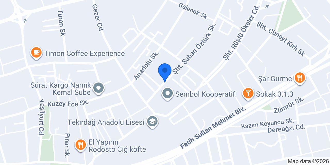 Gül Coiffeur- Tekirdağ Bayan Kuaförü konumu