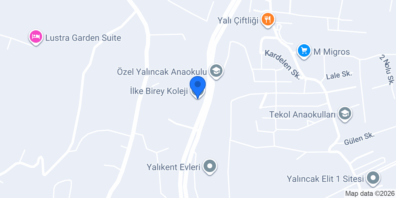 İlke Birey Koleji konumu