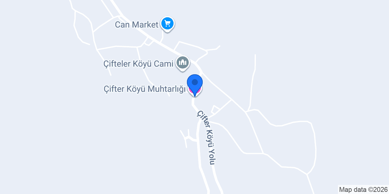 Çifter Köyü Muhtarlığı konumu