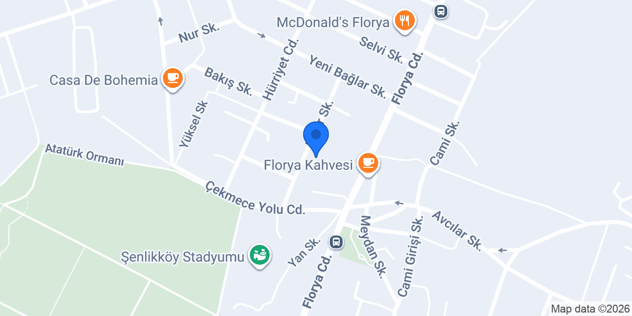 Florya Final Özel Öğretim Kursu konumu