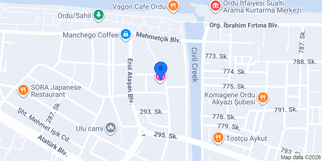 Kehribar Restoran konumu