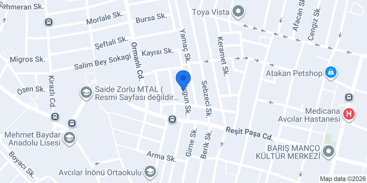 Emek Tesisat konumu
