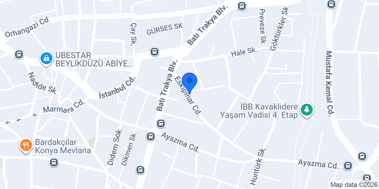 Aster İnşaat konumu