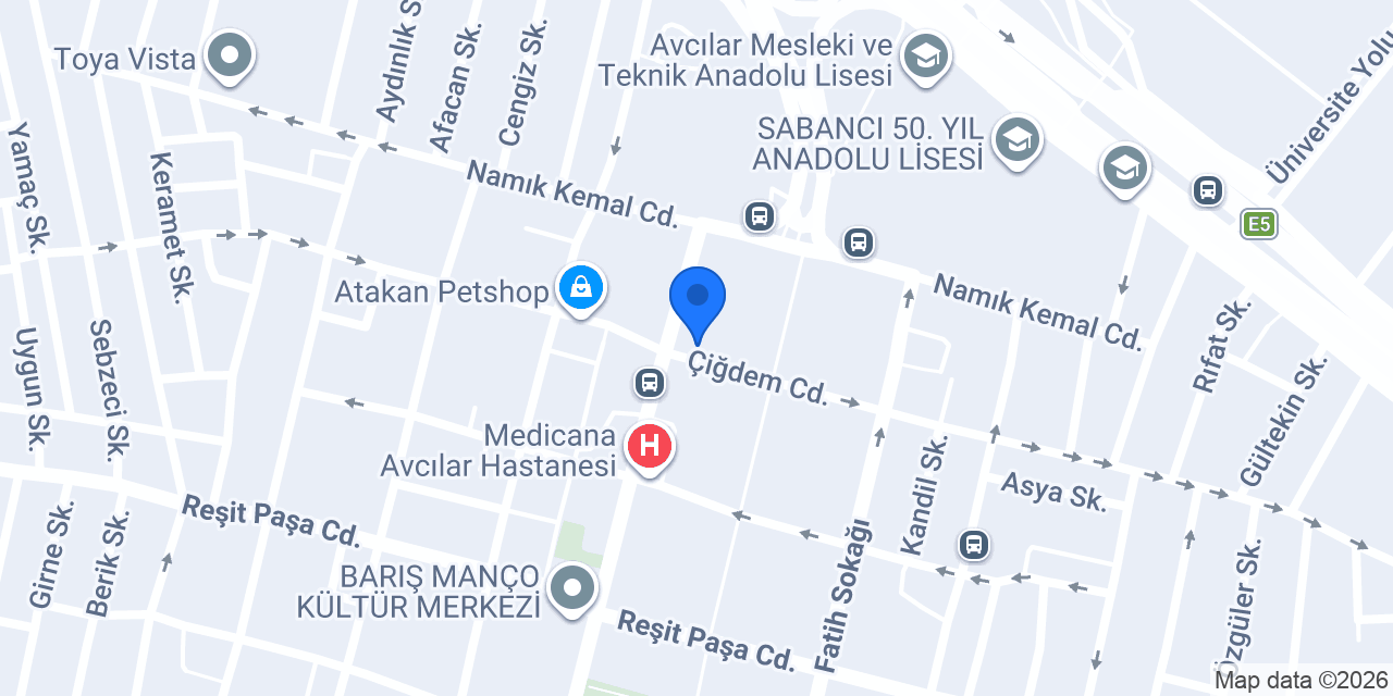 Avcılar Deneme Plus konumu