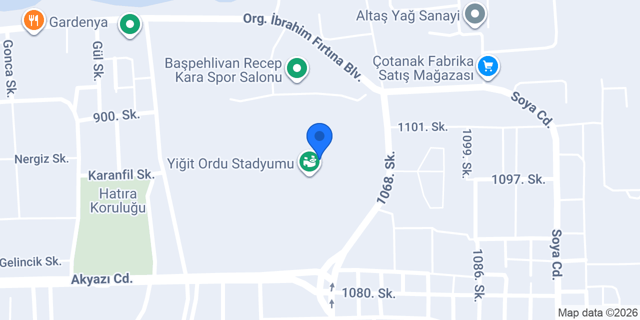 19 Eylül Stadyumu konumu