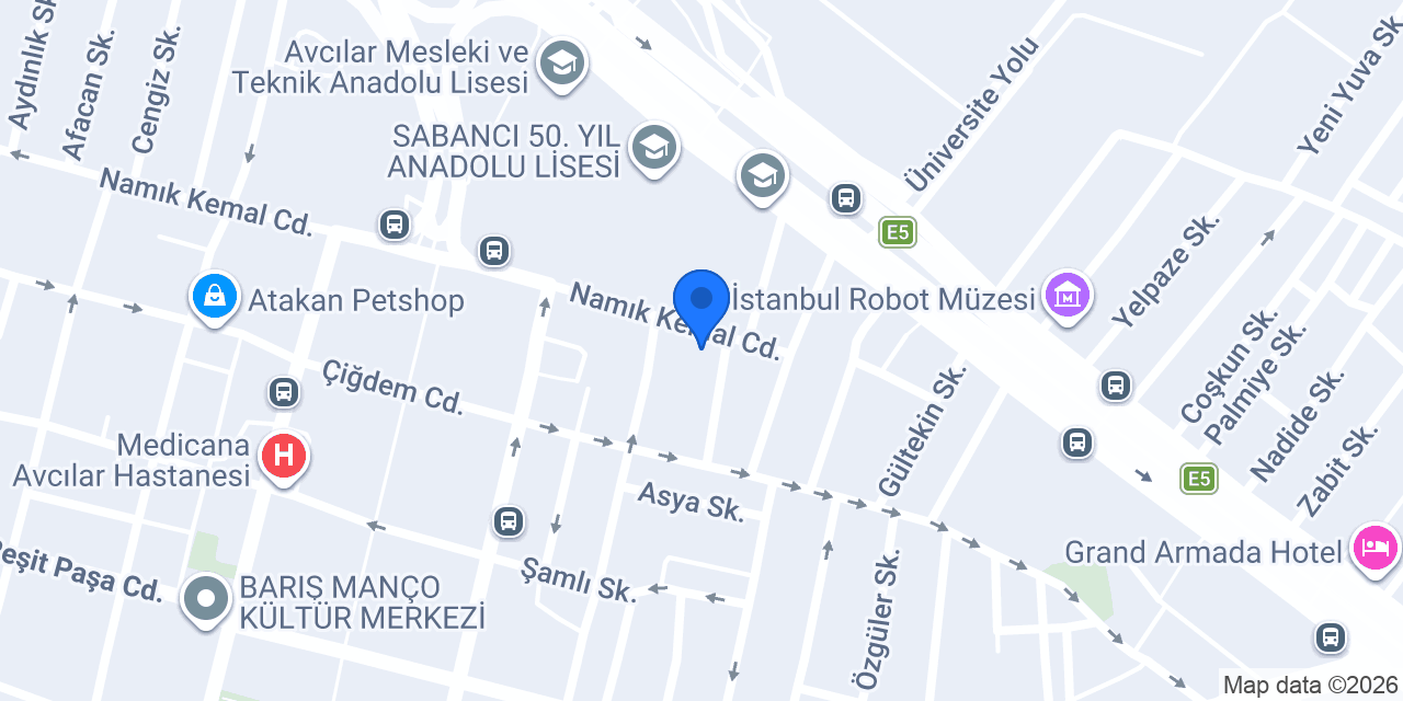 Usta Evde konumu