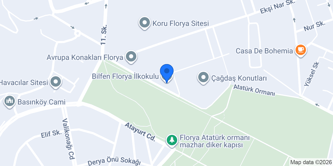 Bilfen Florya İlkokulu konumu